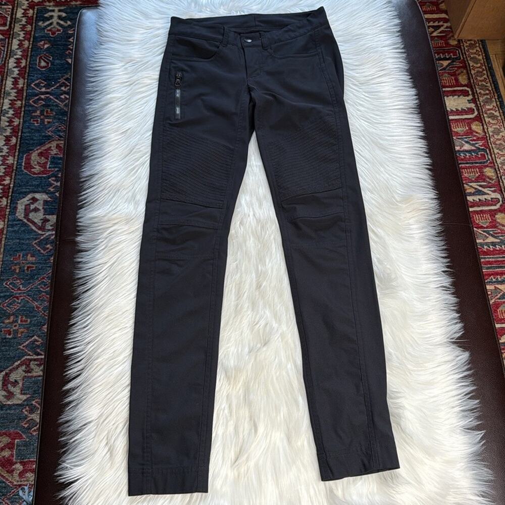 Lululemon Black Bust A Move Skinny Moto Pants - Picture 1 of 9